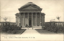 Library of New York University Postcard Postcard Postcard