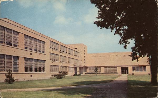 Glens Falls High School New York Postcard