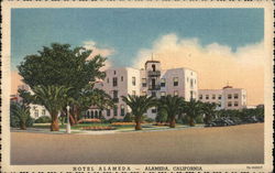 Hotel Alameda, Santa Clara and Broadway Postcard