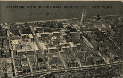 Aeroplane View of Columbia University Postcard