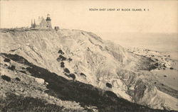 South East Light Block Island, RI Postcard Postcard Postcard