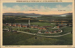 Veterans Hospital at Tupper Lake New York Postcard Postcard Postcard