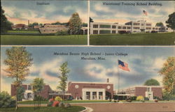 Meridian Senior High School - Junior College Mississippi Postcard Postcard Postcard