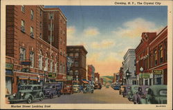 Market Street Looking East Corning, NY Postcard Postcard Postcard