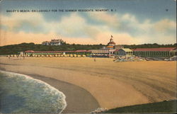 Bailey's Beach, Exclusively for the Summer Residents Newport, RI Postcard Postcard Postcard