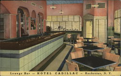 Hotel Cadillac - Lounge Bar Postcard