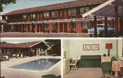 Redwood Rancho Motel Postcard