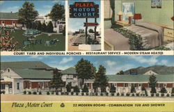 Plaza Motor Court Roanoke, VA Postcard Postcard Postcard