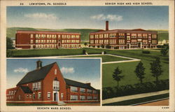 Senior High and High School Lewistown, PA Postcard Postcard Postcard