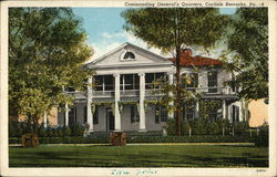 Commanding General's Quarters, Carlisle Barracks Military Postcard Postcard Postcard