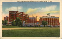 Group of General Electric Buildings Postcard