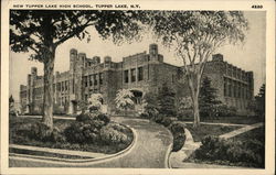 New Tupper Lake High School New York Postcard Postcard Postcard