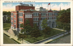 Practical Art High School Manchester, NH Postcard Postcard Postcard