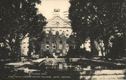 Fort Hays Kansas State College: Picken Hall Postcard Postcard Postcard