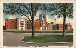 University Hospital, State University of Iowa Postcard