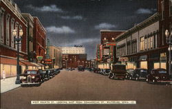 West Fourth Street, Looking East from Commercial Street Waterloo, IA Postcard Postcard Postcard