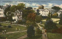 View of Campus from Library, Univ. of South Carolina Columbia, SC Postcard Postcard Postcard