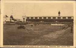 Ceremony of Presentation of Wings at R.C. Air Field Trenton, ON Canada Ontario Postcard Postcard Postcard