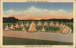 Wigwam Village No.2 Cave City, KY Postcard Postcard Postcard