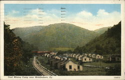 Coal Mining Camp Postcard