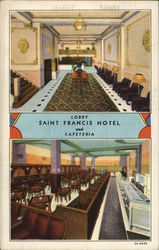 Saint Francis Hotel Lobby and Cafeteria St. Paul, MN Postcard Postcard Postcard