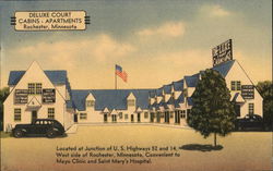 Deluxe Court Rochester, MN Postcard Postcard Postcard