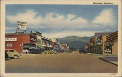 Street Scene Whitefish, MT Postcard Postcard Postcard