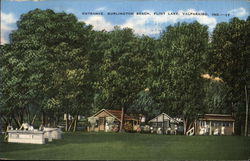 Entrance, Burlington Beach, Flint Lake Postcard