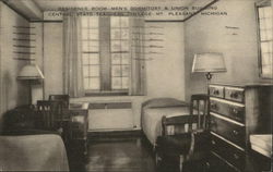 Residence Room, Men's Dormitory & Union Building Mount Pleasant, MI Postcard Postcard Postcard