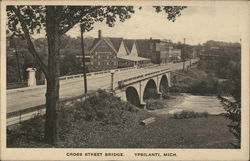 Cross Street Bridge Ypsilanti, MI Postcard Postcard Postcard