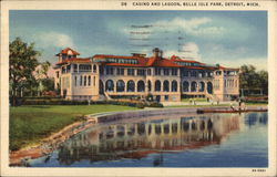 Belle Isle Park - Casino and Lagoon Postcard