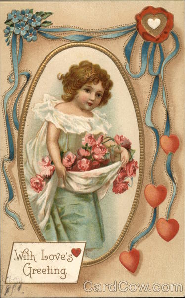 With Love's Greeting Children Postcard