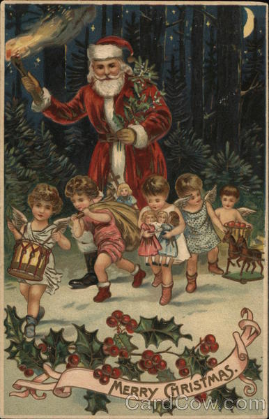 Merry Christmas Santa Claus Postcard