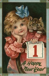 A Happy New Year Children Postcard Postcard Postcard