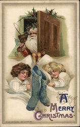 A Merry Christmas Children Postcard Postcard Postcard