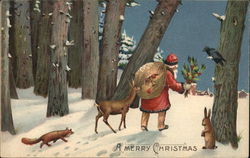 A Merry Christmas Santa Claus Postcard Postcard Postcard