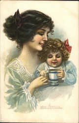 Mother and Daughter Postcard