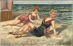 Vintage Bathing Beauties Postcard