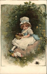 Little Miss Muffett Postcard