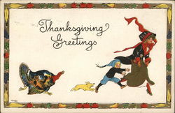 Thanksgiving Greetings Turkeys Postcard Postcard Postcard