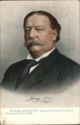 William Howard Taft Portrait Presidents Postcard Postcard Postcard