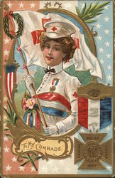 Womans Relief Corps 1883 Patriotic Postcard Postcard Postcard