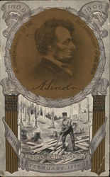 100 year Commemorative, Abraham Lincoln's Birthday Postcard