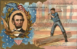 Abraham Lincoln, "The Rail Splitter" Postcard