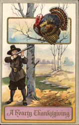 A Hearty Thanksgiving Postcard