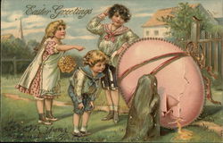 Easter Greetings Postcard