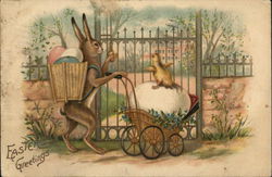 Easter Greetings Postcard