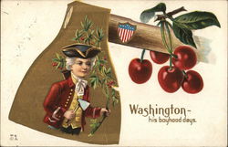 Washington--his boyhood days Postcard