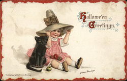 Halloween Greetings Postcard