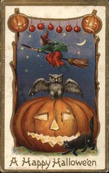 A Happy Halloween Postcard Postcard Postcard